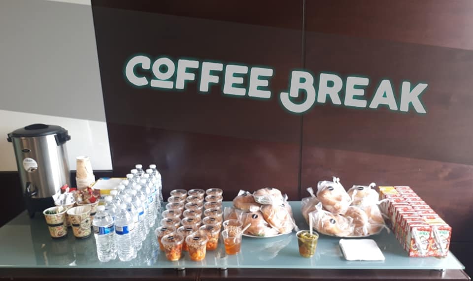 fotografía del servicio de coffe break 
